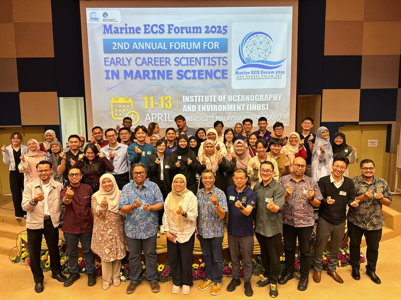 Participants of the 2nd Annual Forum for Early Career Scientists in Marine Science at Universiti Malaysia Terengganu in April 2025